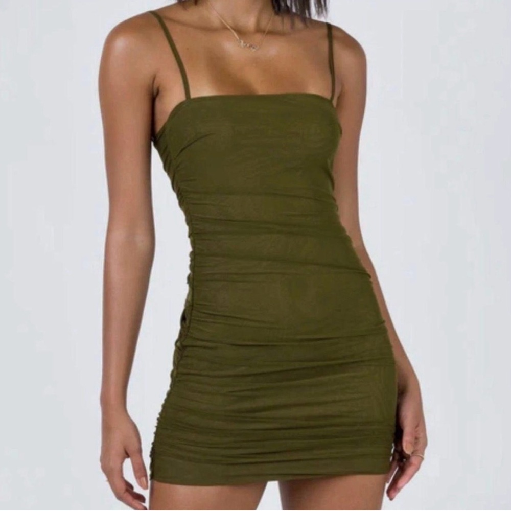 Princess Polly Olive Mini Dress
